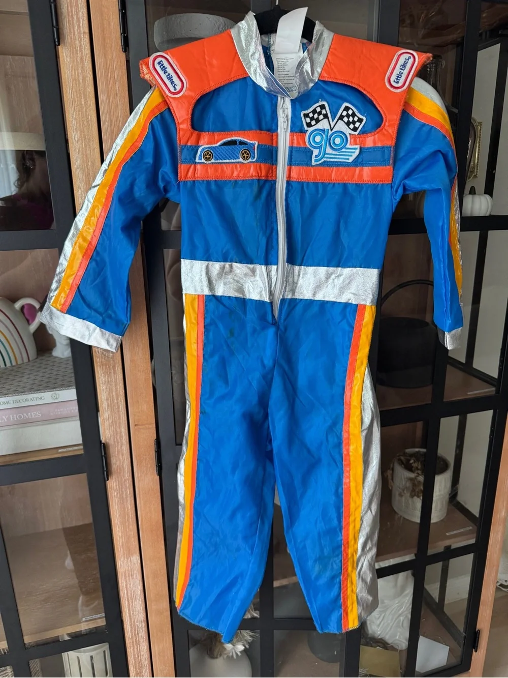Little tikes race car driver halloween costume jumpsuit toddler boys metallic